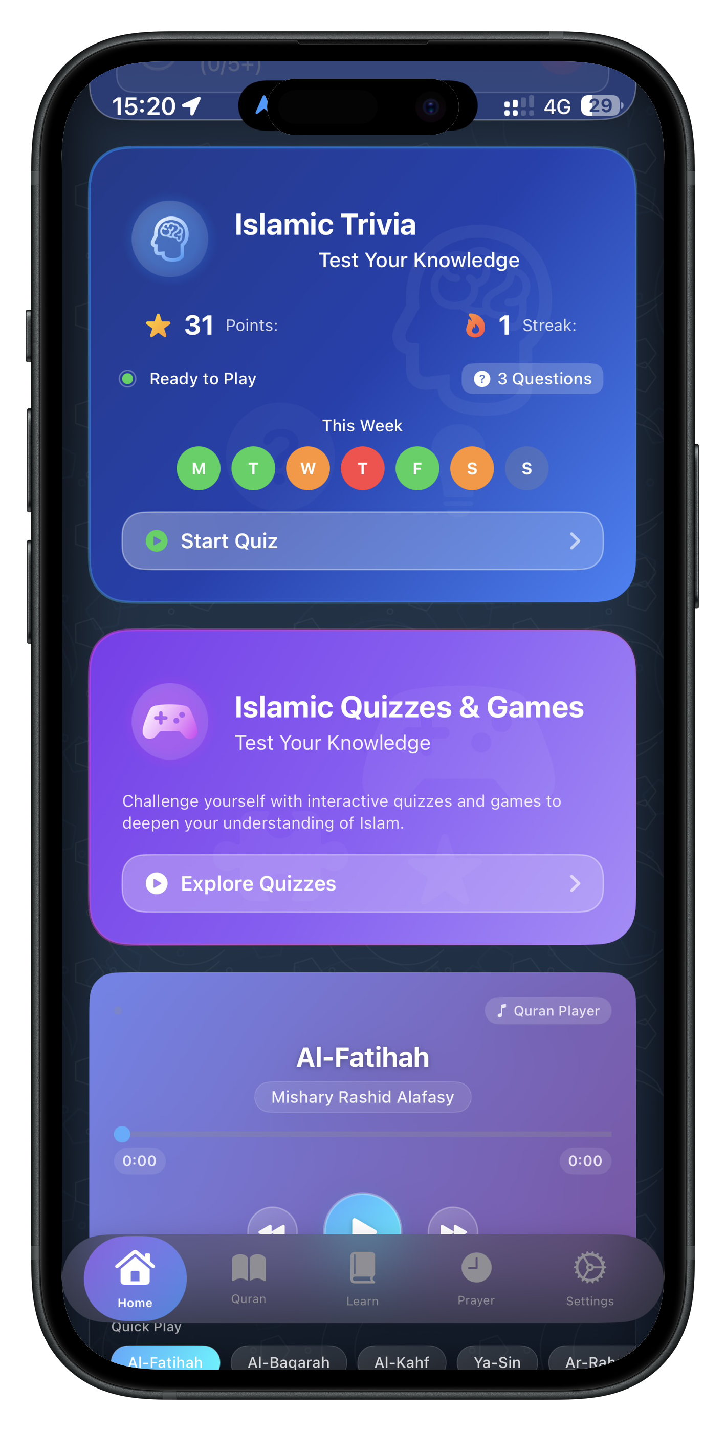 Islamic Trivia Screenshot